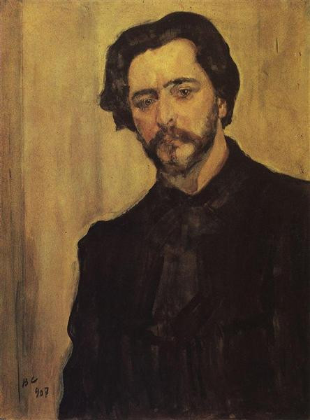 portrait of the writer leonid andreev 1907 XX the state literature museum moscow russia
